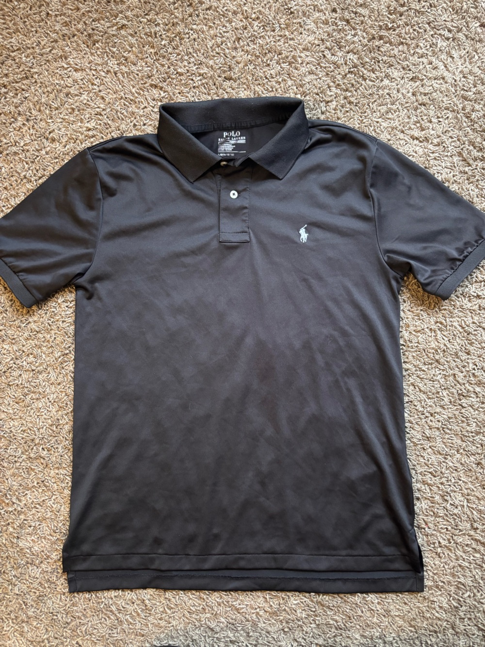 Polo by Ralph Lauren Black Polo with White Pony Logo